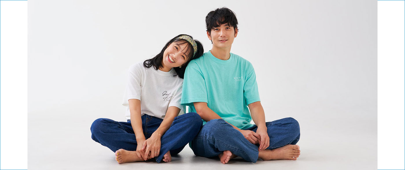 「BANANA CLOTH」を使用したTシャツ