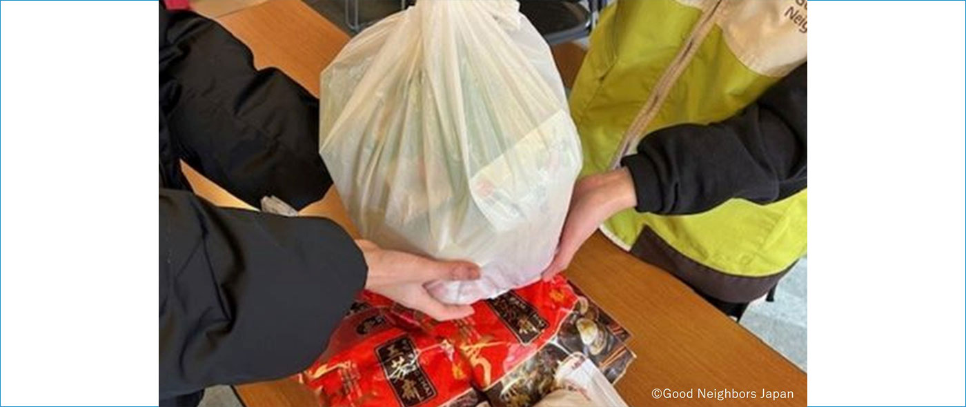 フードバンク「グッドごはん」 食品配付の様子 フードバンク「グッドごはん」 食品配付の様子