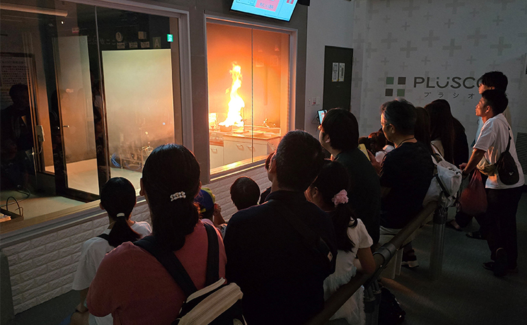 火災実験の様子