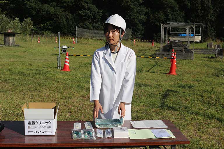 自身もドローン操縦のライセンスを保有する齋藤院長