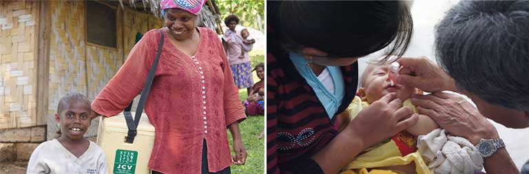 ミャンマー、ラオス、ブータン、バヌアツの子供達