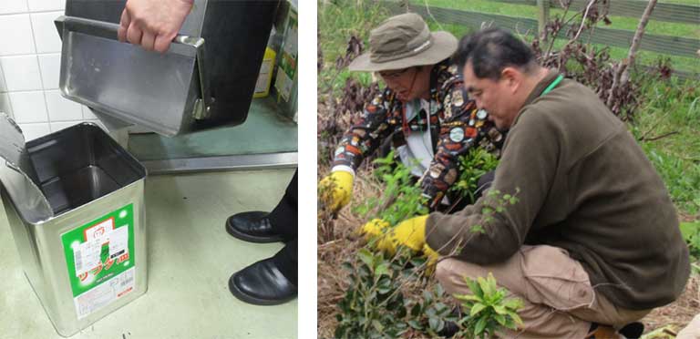 2025年4月の植樹活動 / 食用油の回収イメージ