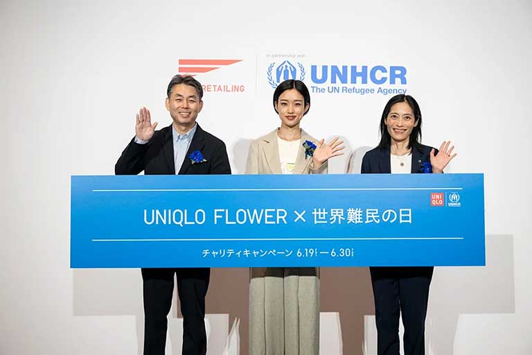 俳優・河合優実さんとともに、花で届ける難民支援