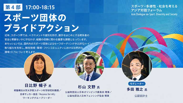 スポーツ団体のプライドアクション
