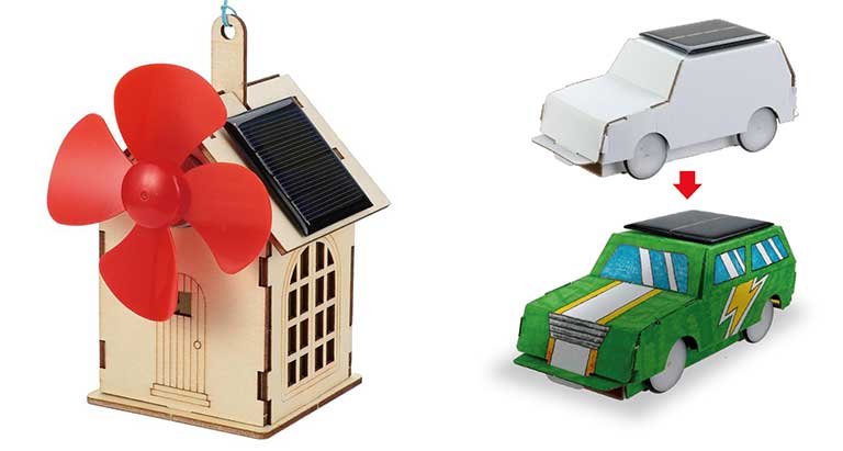 ソーラーファンハウス / 太陽光発電自動車　イメージ画像
