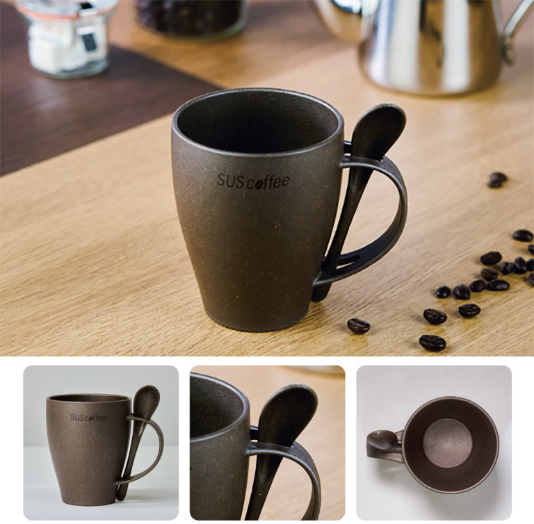 SUS Coffee PLA Mug & Spoon 【希望小売価格】1,430円（税込）